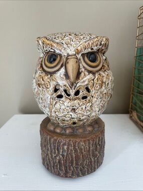 Ceramic owl statute - night lite - fragrance diffuser